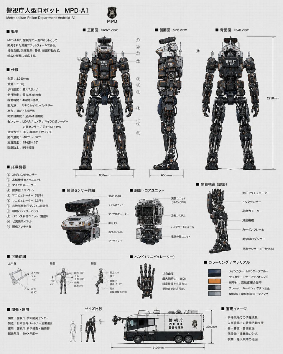 Police Robot Blueprint