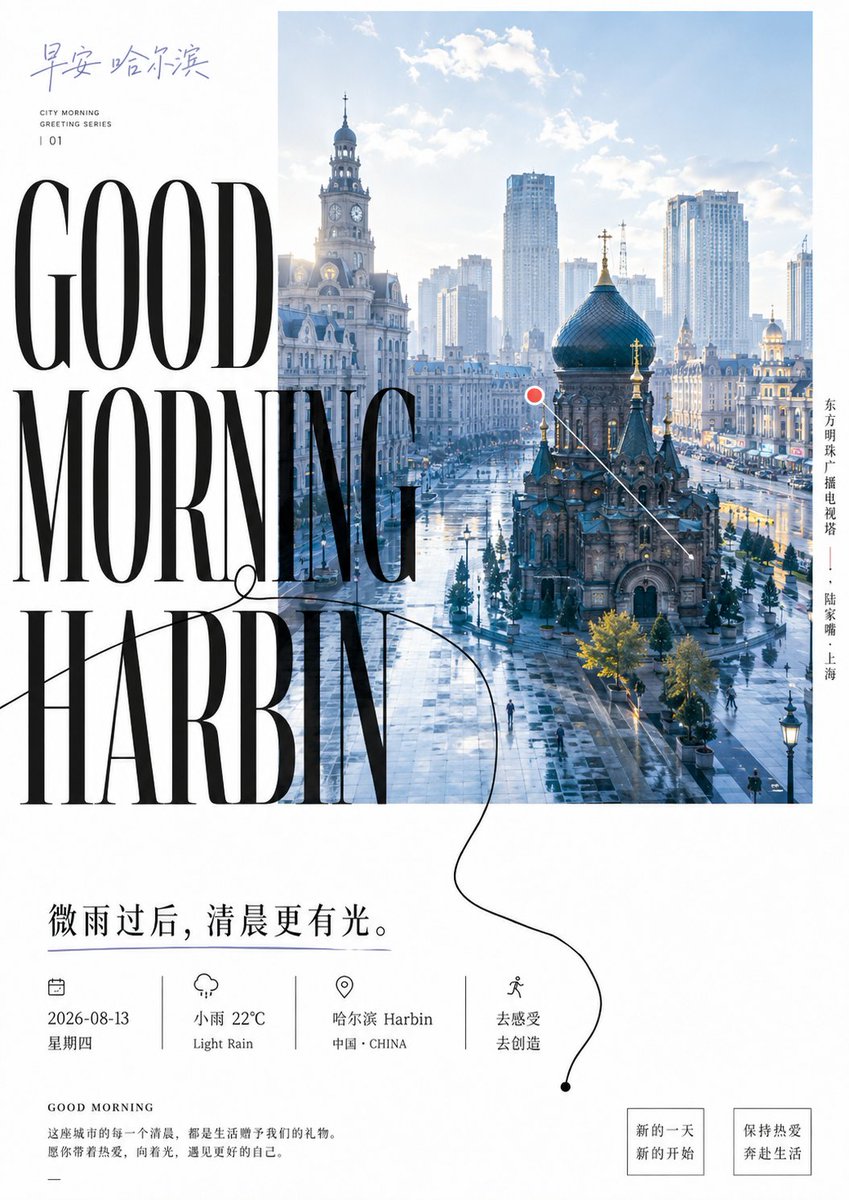 Good Morning Harbin Magazine Poster