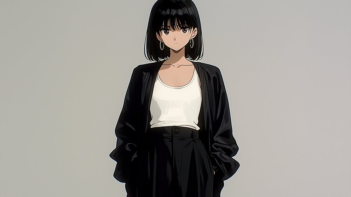 Modern Anime Fashion Character