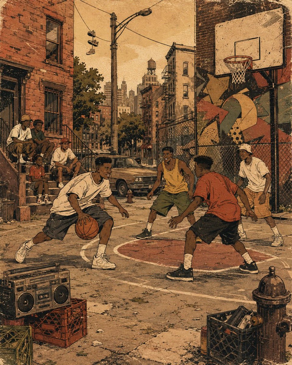 Retro 90s Urban Album Art