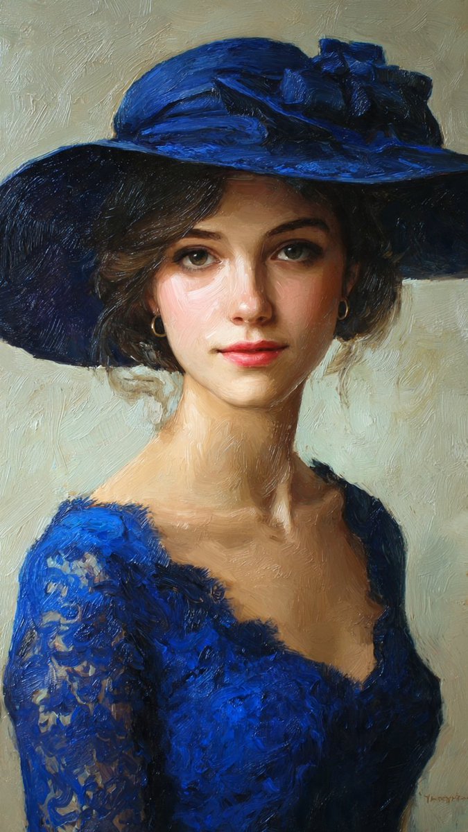 Classic Impressionist Oil Portrait