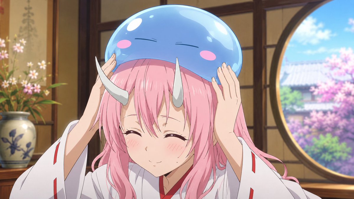 Anime Girl with Blue Slime Hat