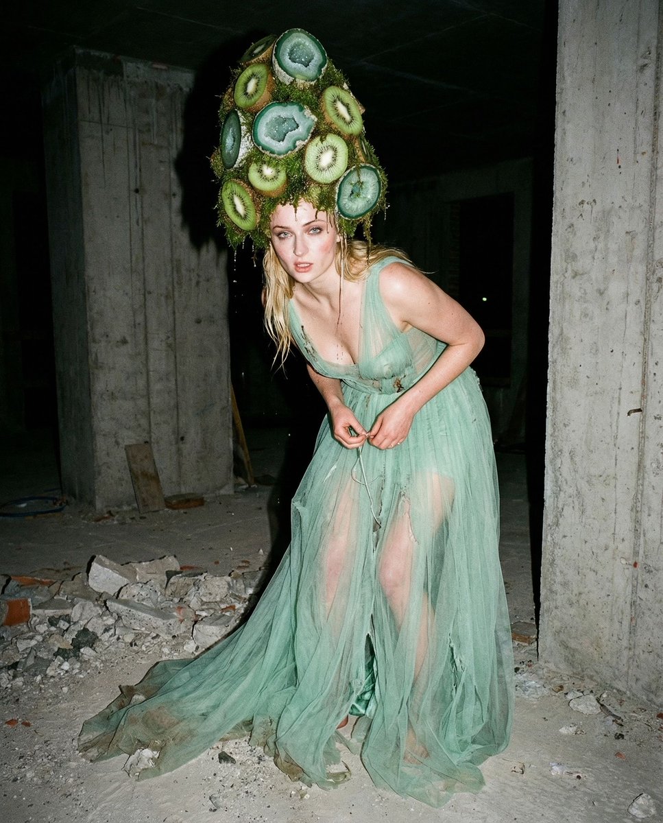 Social Media Post - Concrete Garden Editorial Fashion - Image 1