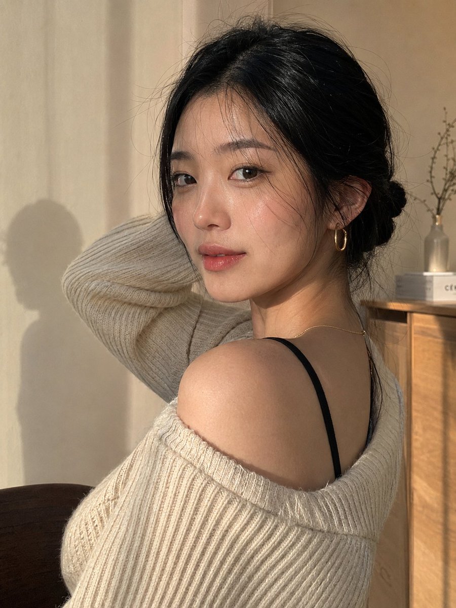 Authentic Candid East Asian Portrait