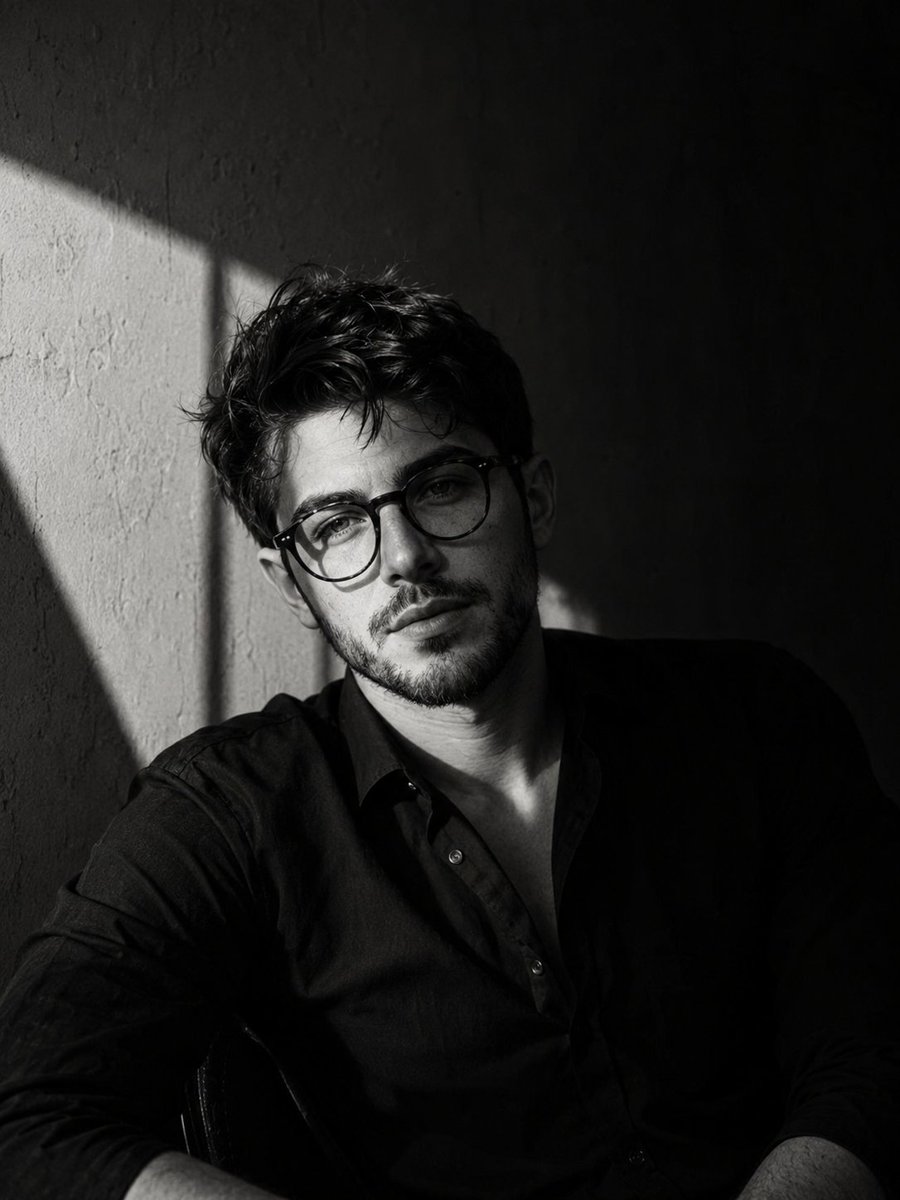 Cinematic Film-Noir Male Portrait