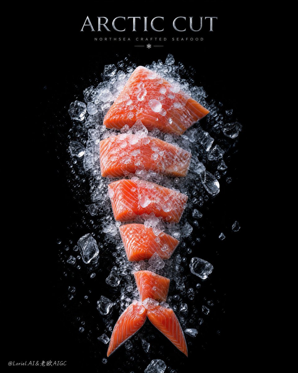 Luxury Seafood Advertising Poster