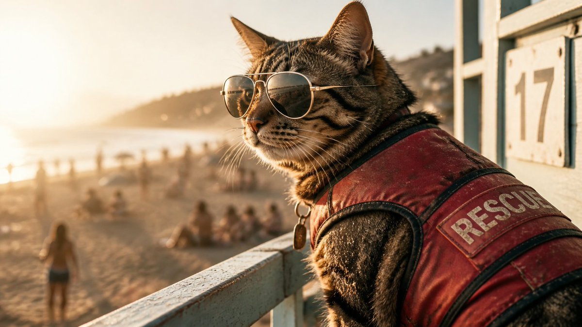 Multi-Style Cat Lifeguard Prompts