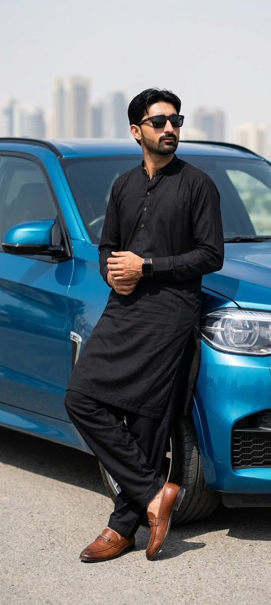 Pakistani Man with Luxury BMW