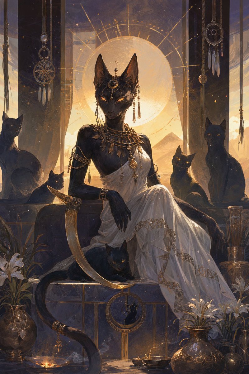 Egyptian Black Cat Goddess
