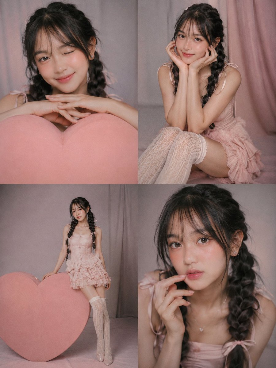 Consistent Character 2x2 Photo Collage