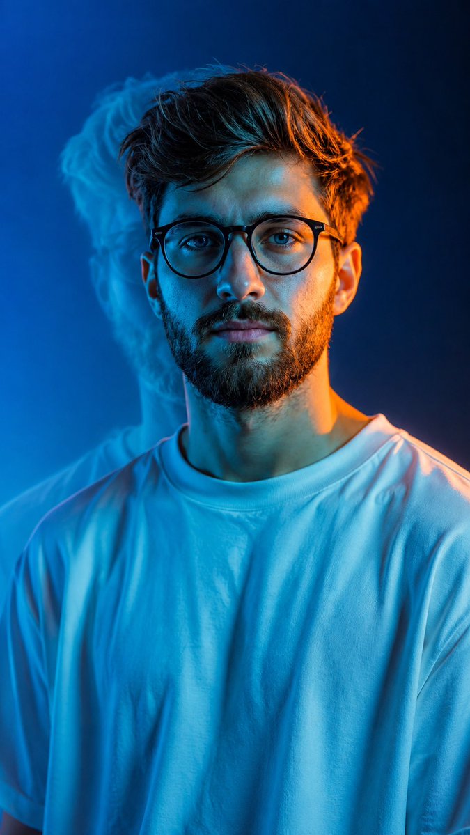 Cinematic Split Lighting Portrait