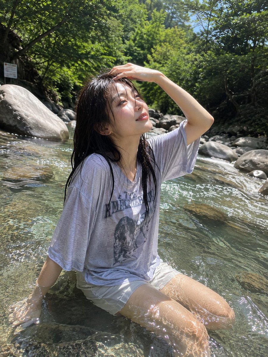 Candid Mountain Stream Portrait