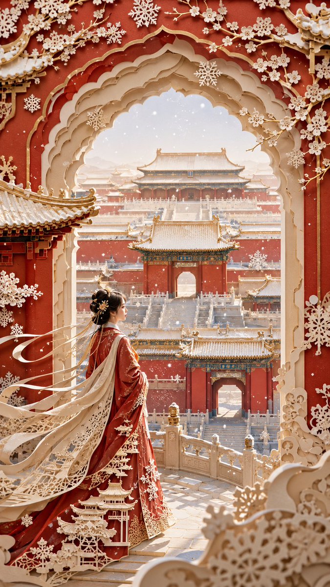 Forbidden City Papercut Art
