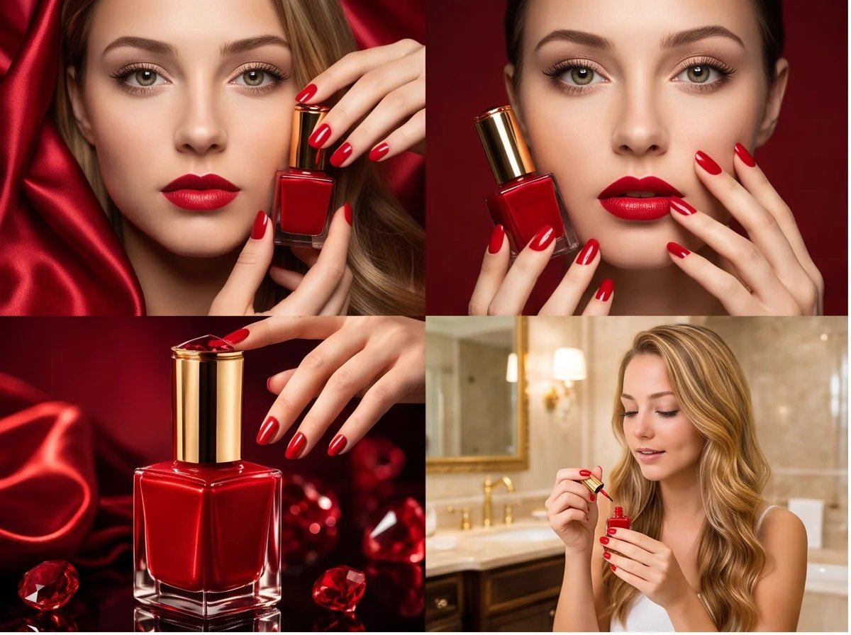 Luxury Red Nail Polish Storyboard