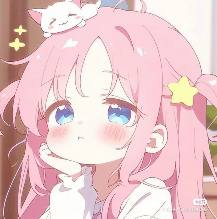 Sleepy Pink-Haired Chibi Girl