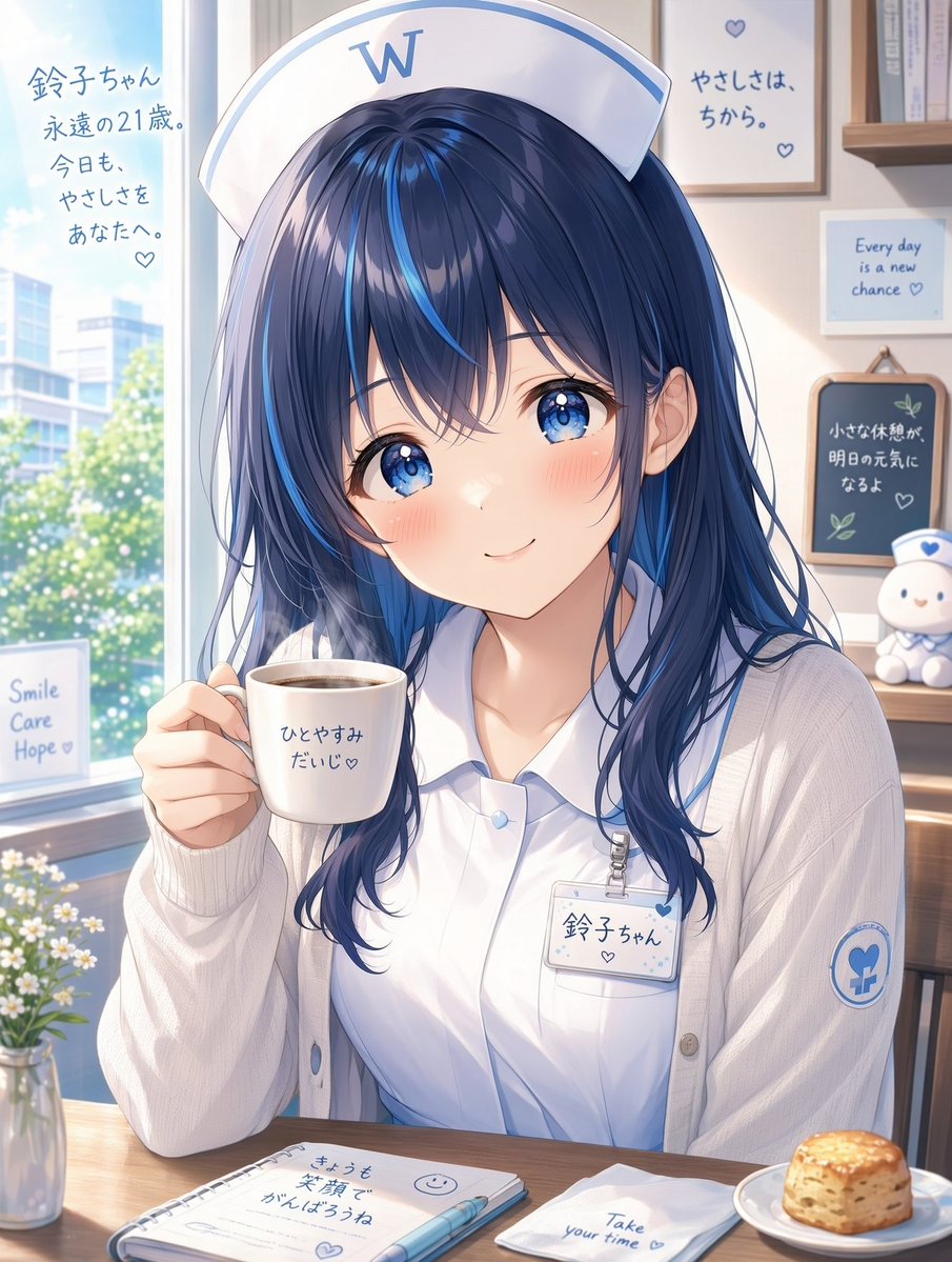 White Wing Nurse Cafe Portrait