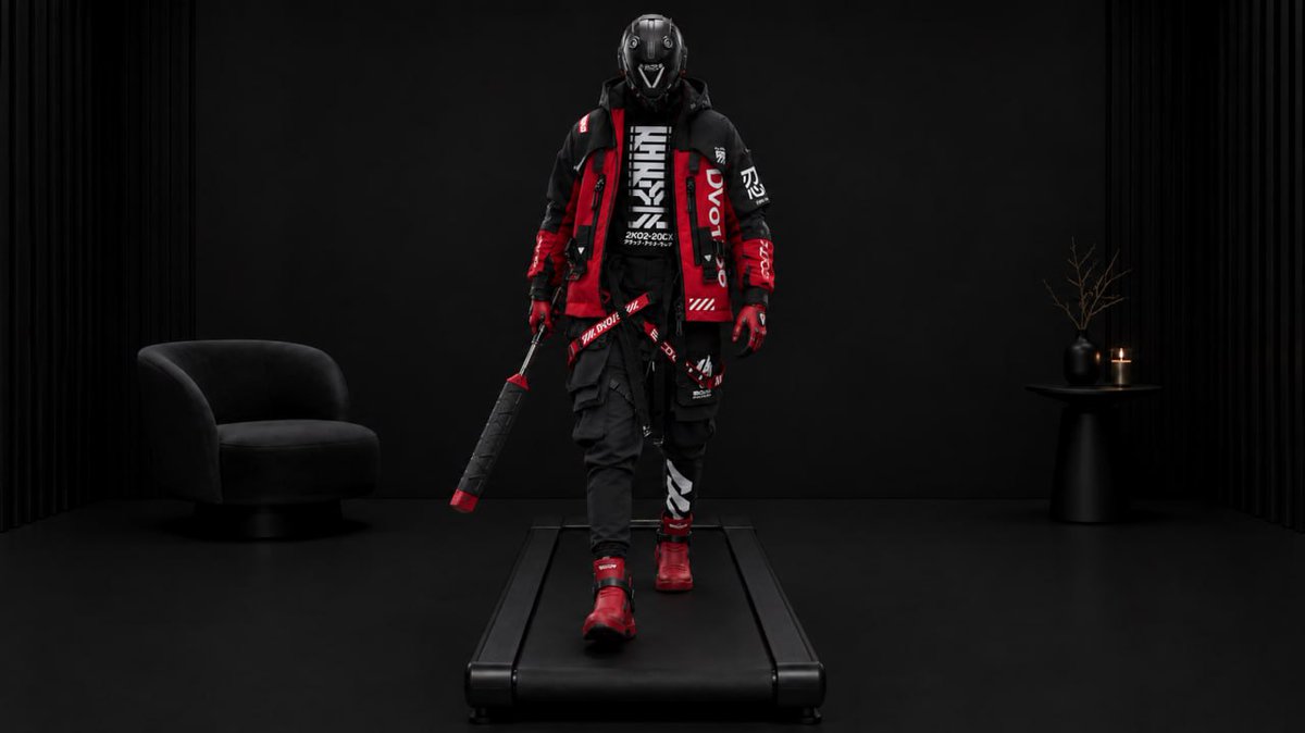 Cyberpunk Treadmill Fashion Editorial