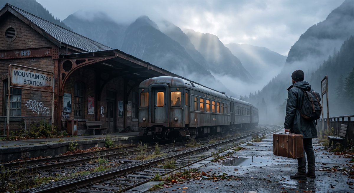 Comic / Storyboard - Cinematic Train Station Traveler - Image 1