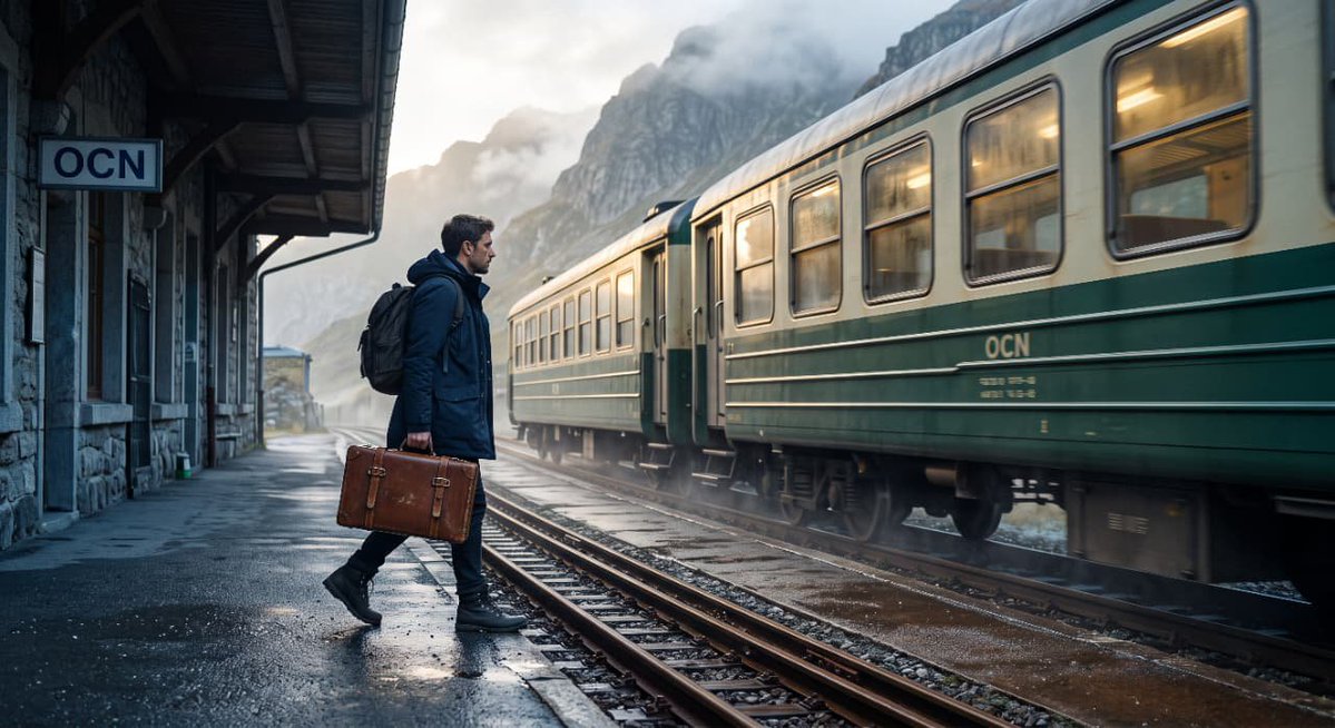 Comic / Storyboard - Cinematic Train Station Traveler - Image 2