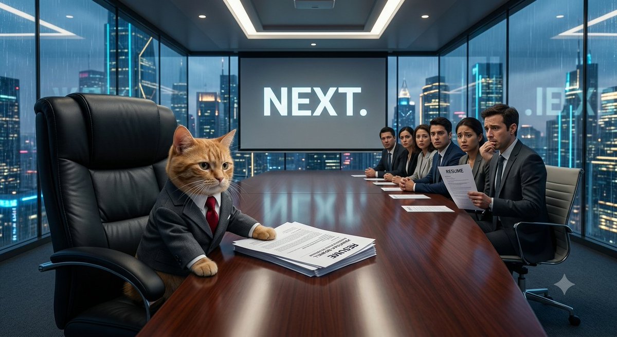 Comic / Storyboard - The Cat CEO Office Interview - Image 1