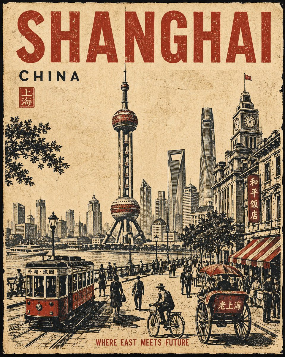 Vintage Travel Poster Series Generator