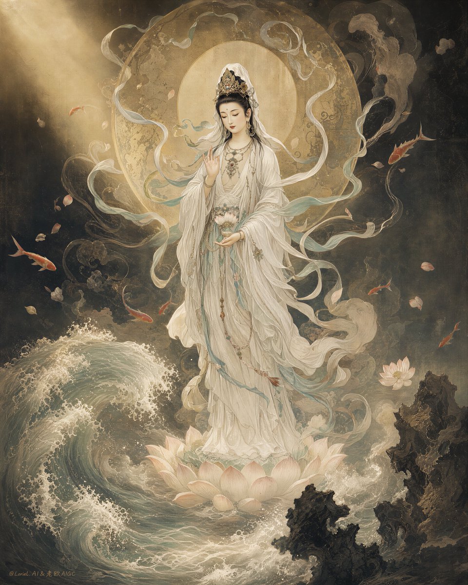 Museum Quality Sacred Guanyin Poster