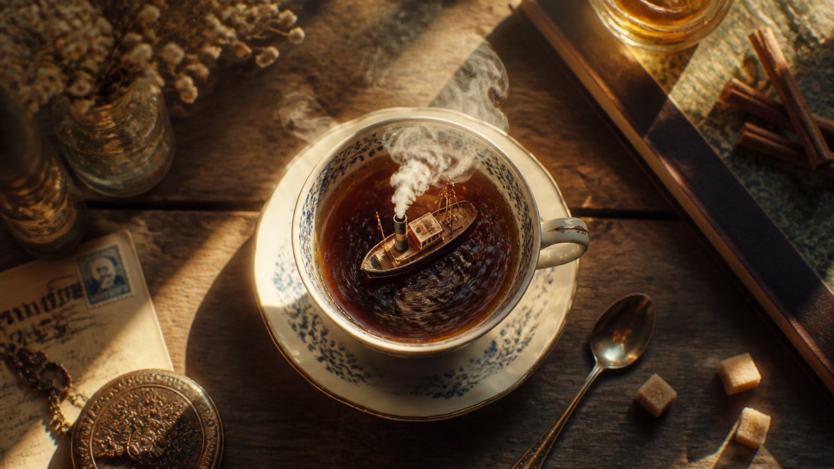Macro Steamship in Teacup Photography