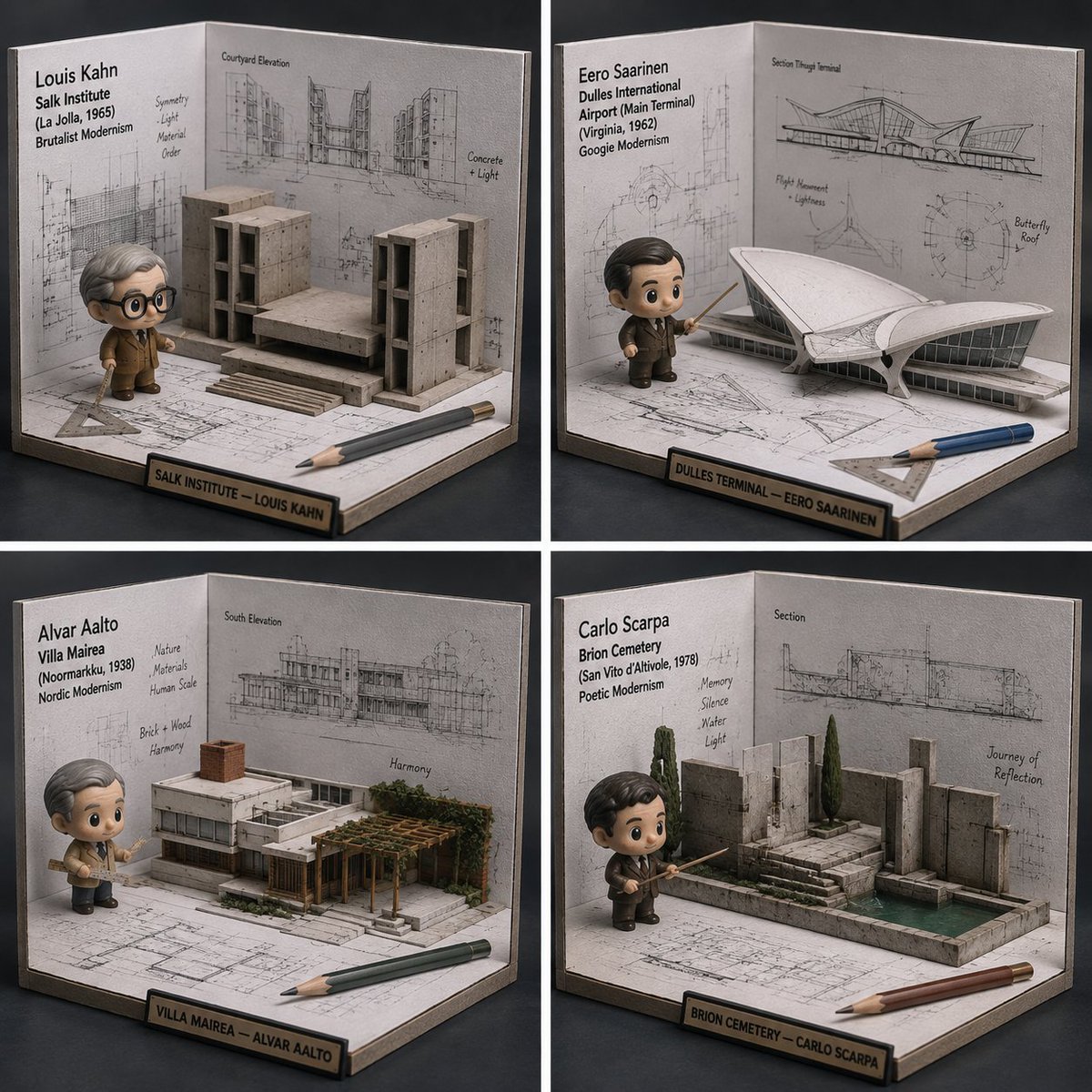 Blueprint to Model Desk Diorama