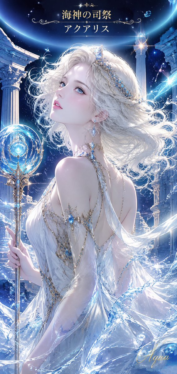 Aquarius Sea Priestess Poster