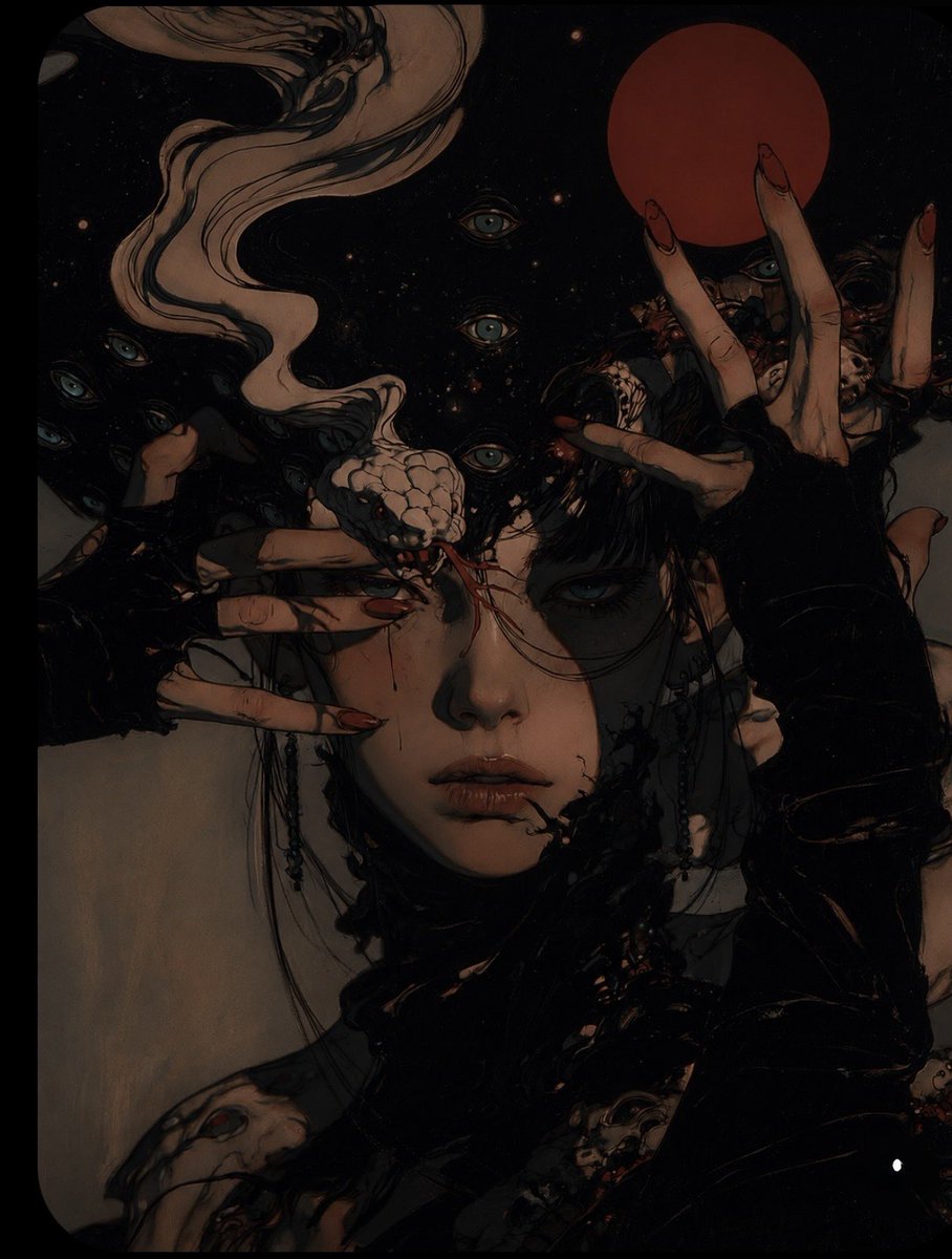Surreal Gothic Horror Portrait