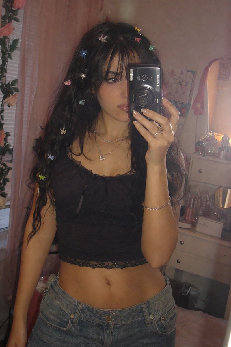 Vintage Digital Camera Mirror Selfie