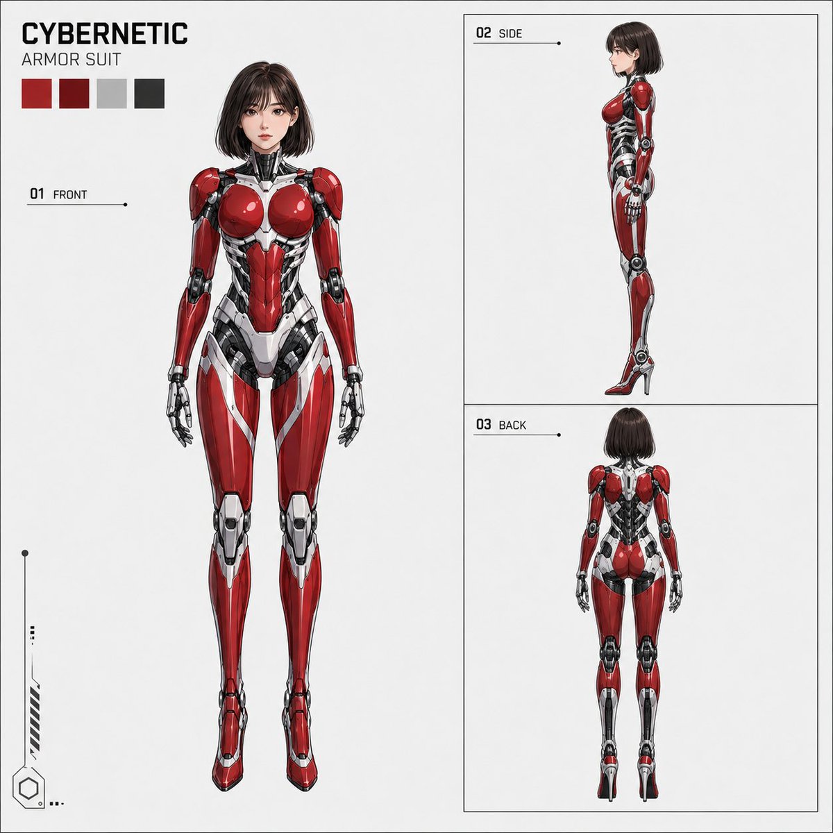 Anime Cybernetic Armor Character Sheet