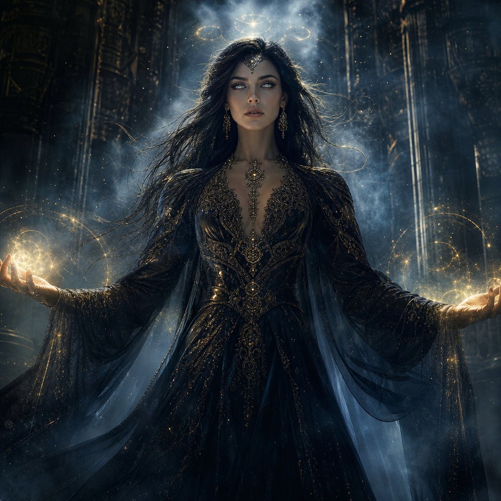 Mystic Woman Extraordinary Cinematic Portrait