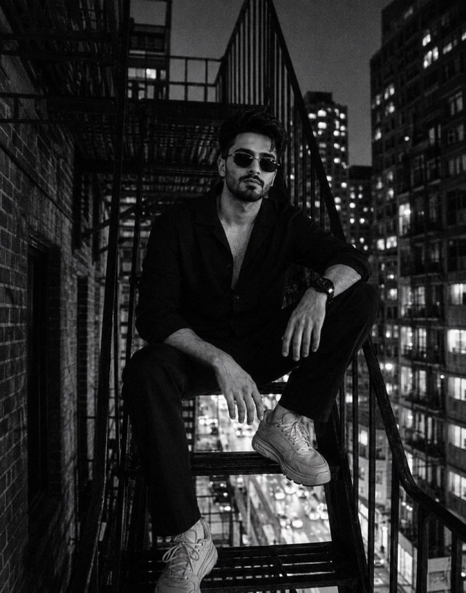 Night City Fire Escape Portrait