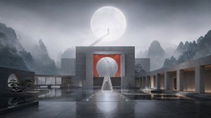 Futuristic Chinese Architecture Fusion — 中式留白的未来主义杂交的中式美建筑::东方山水的可望可游可居::借景、框景、障景、留白::建筑现象学与场所精神::安藤忠雄的静默几何::路易斯·康的纪念碑性::卡洛·斯卡帕的细部边界意识::阿尔多·罗西的原型与记忆::批判地域主义::极简