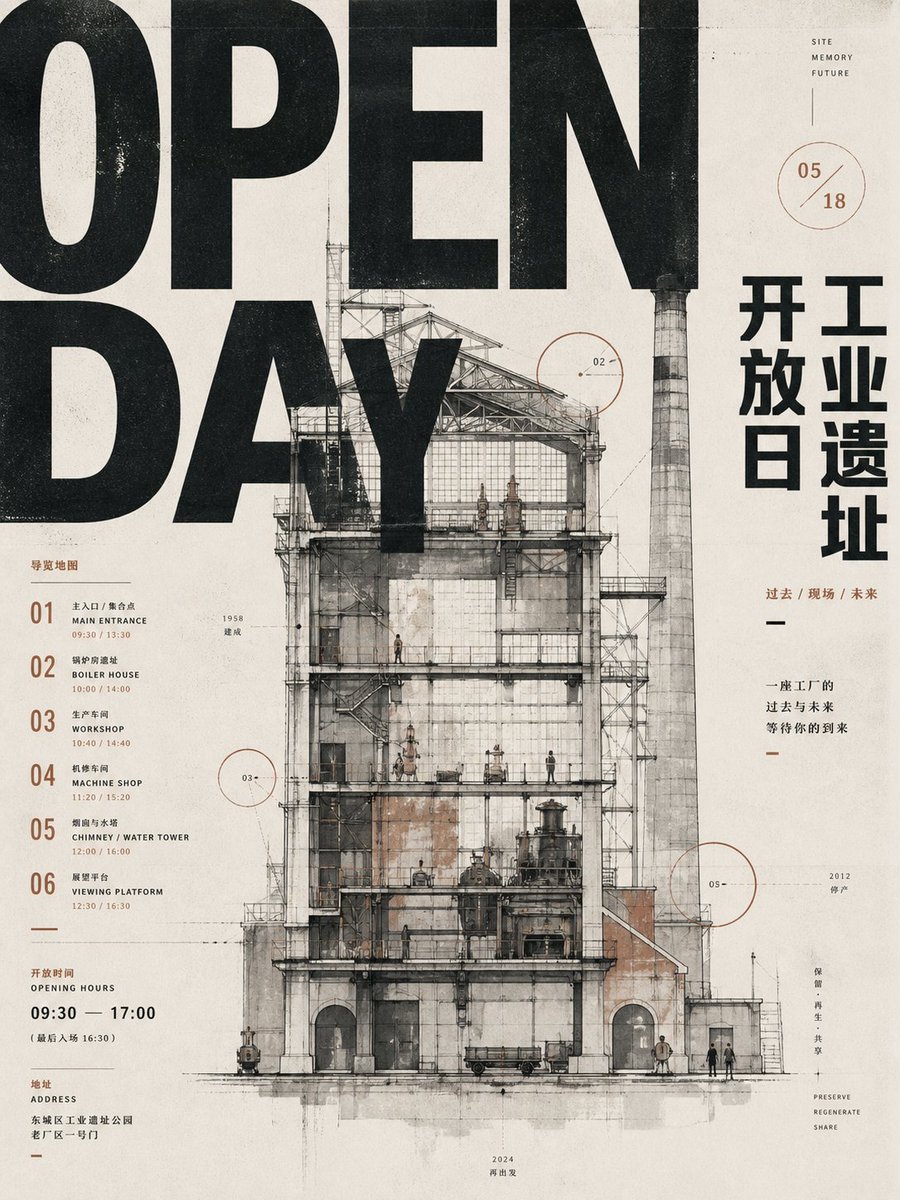 Industrial Heritage Open Day Poster