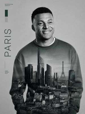 Paris Double Exposure Editorial Portrait — Using the provided reference image as the strict identity source, transform the person into a luxury metropolitan edi