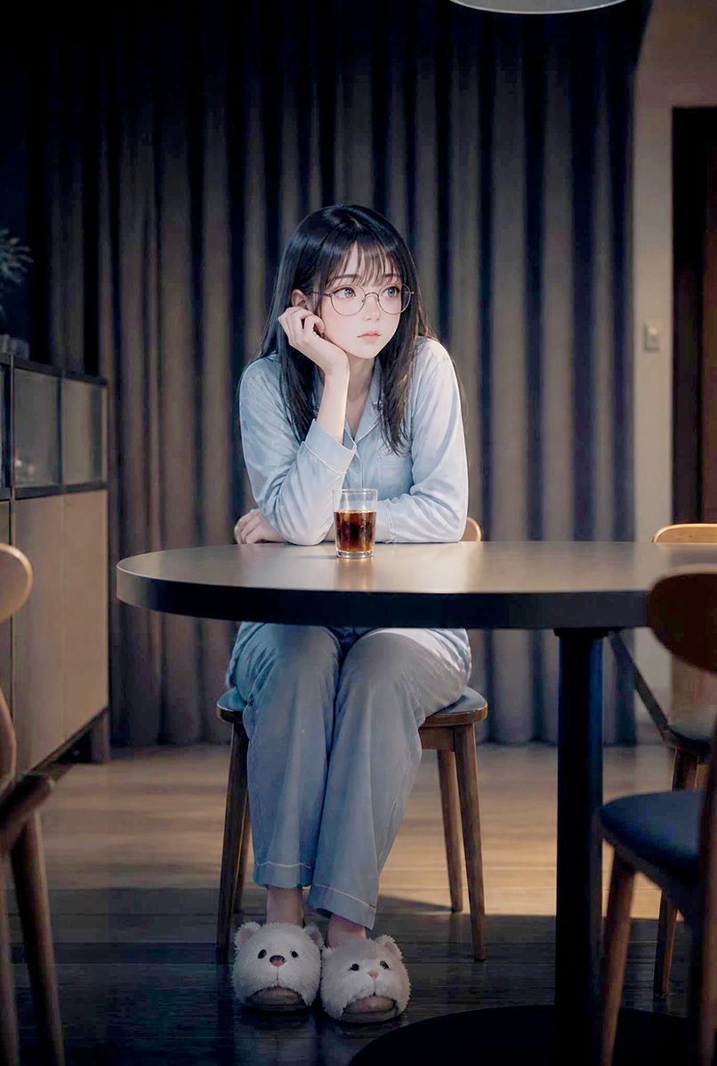 Lonely Night Dining Portrait