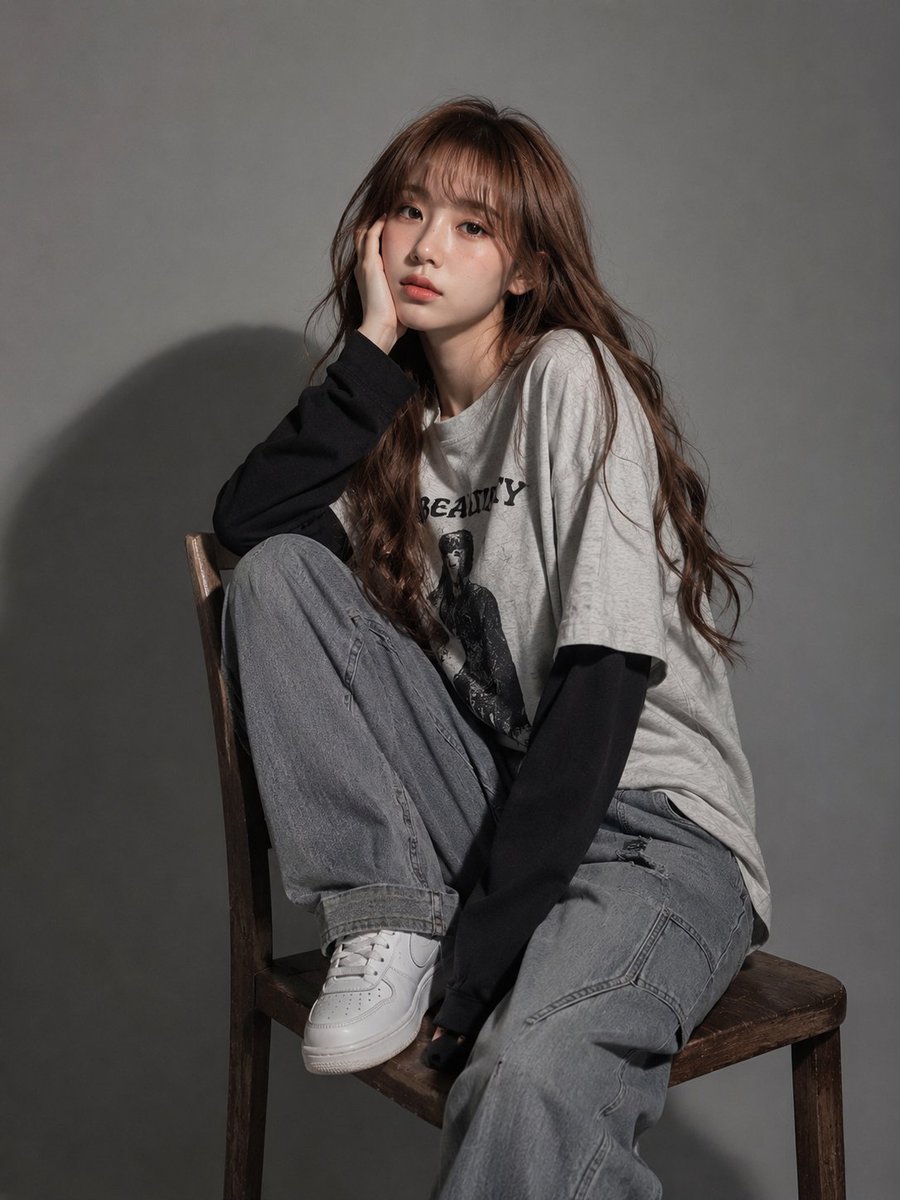 Streetwear Studio Portrait Woman
