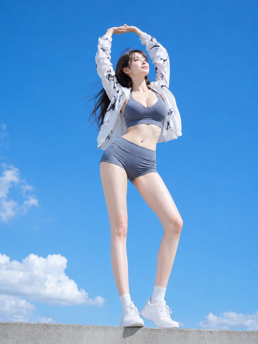 Low Angle Blue Sky Sports Outfit