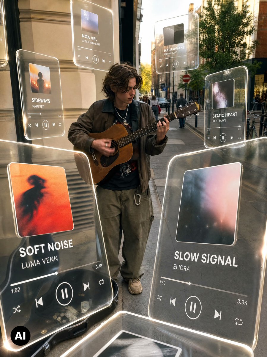 Cinematic Holographic Music Player Edit