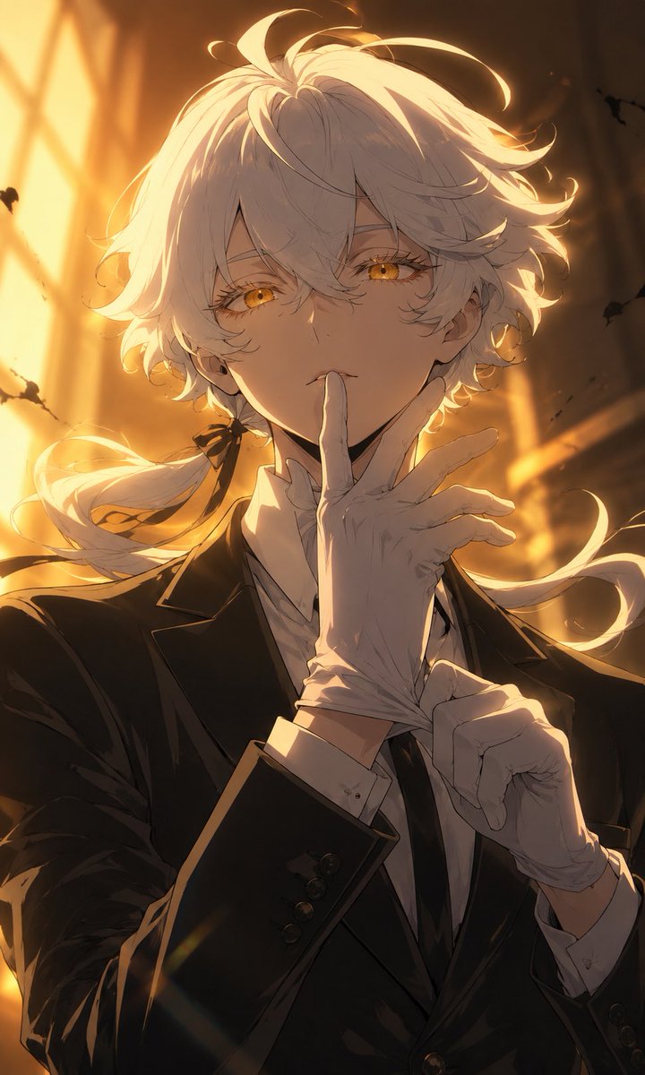 Golden Shh Anime Noble Portrait