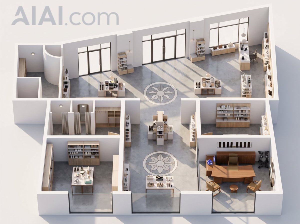 2D Floor Plan to 3D Isometric Interior