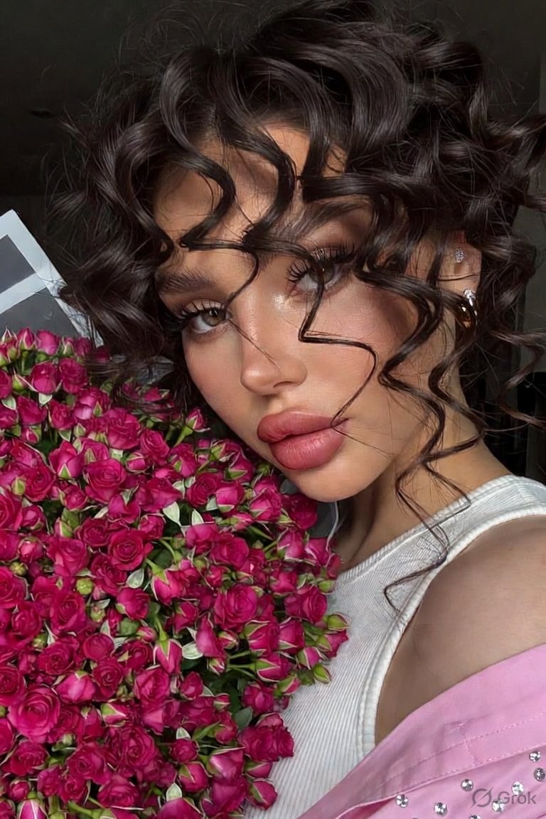 Profile / Avatar - Fuchsia Rose Bouquet Selfie - Image 2