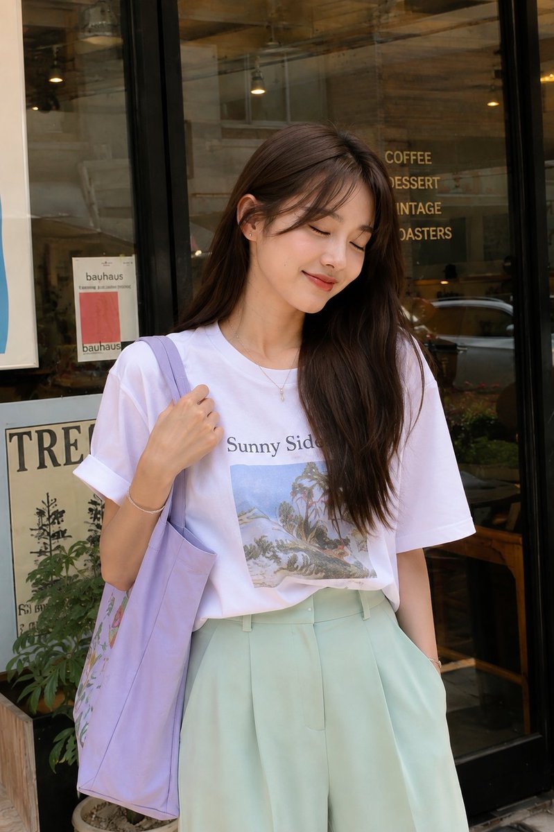 Urban Street Style Cafe Portrait