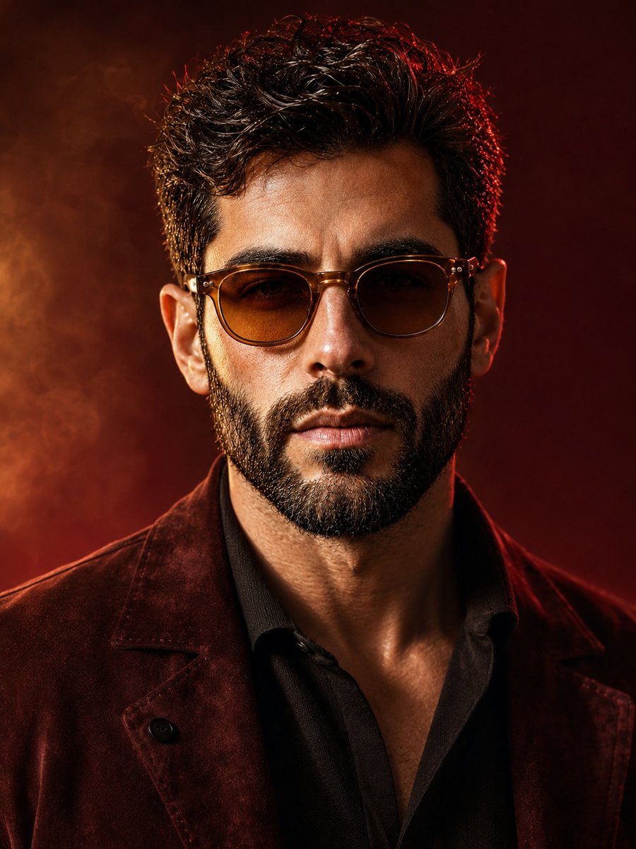 Luxury Men's Suede Jacket Portrait