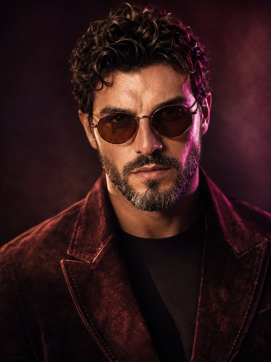 Stylish Man Cinematic Studio Portrait