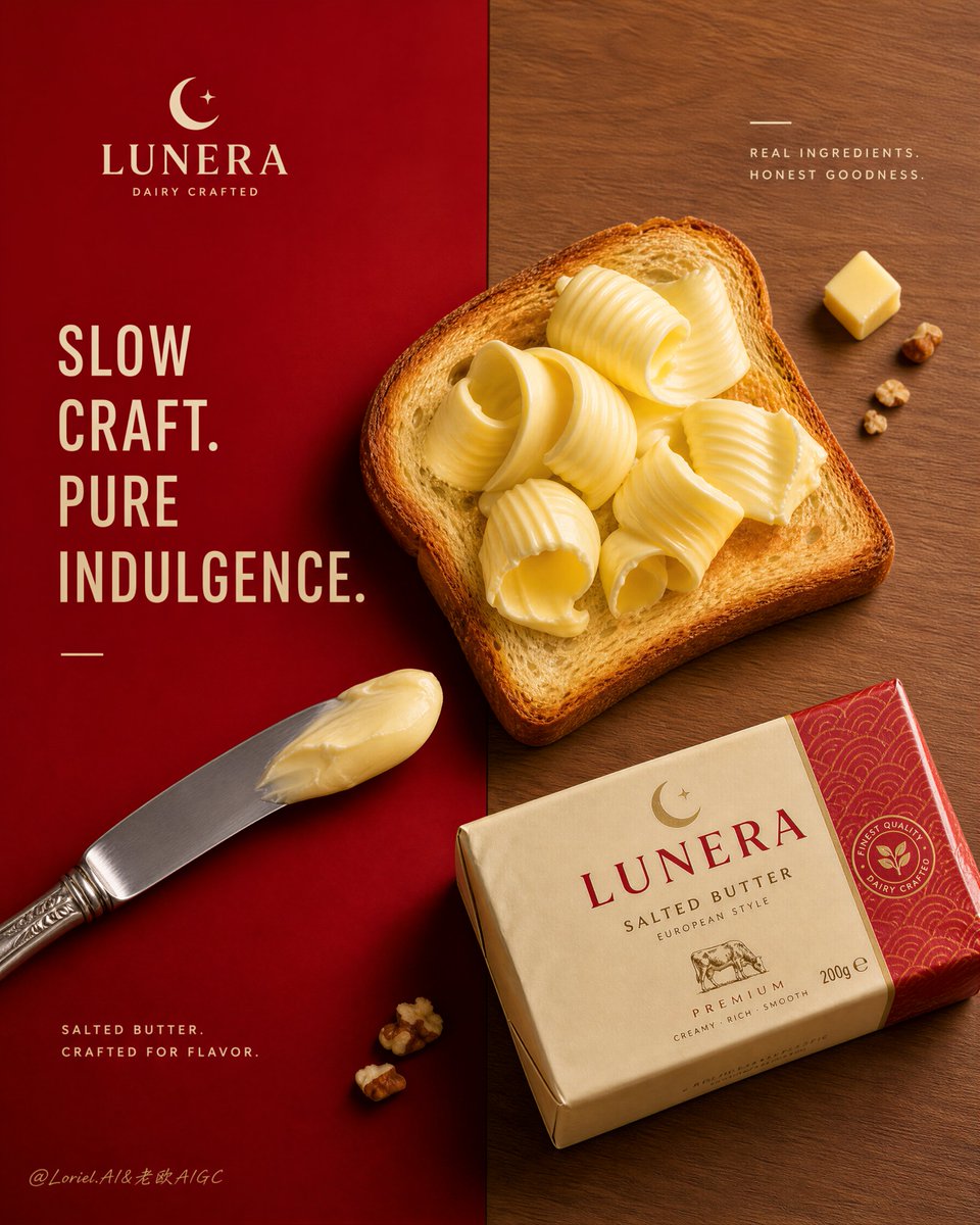 Premium Food Ad: Lunera Butter