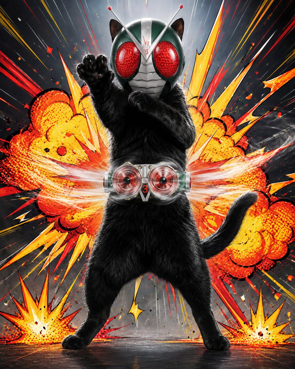 Masked Black Cat Tokusatsu Hero