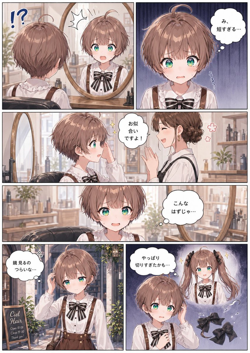 Haircut Regret Manga Page